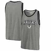Oakland Raiders NFL Pro Line by Fanatics Branded Throwback Collection Season Ticket Tri-Blend Tank Top - Heathered Gray,baseball caps,new era cap wholesale,wholesale hats